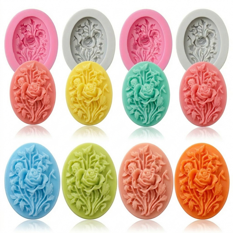 Soap Making Vendors - 4 moldes de silicona con forma