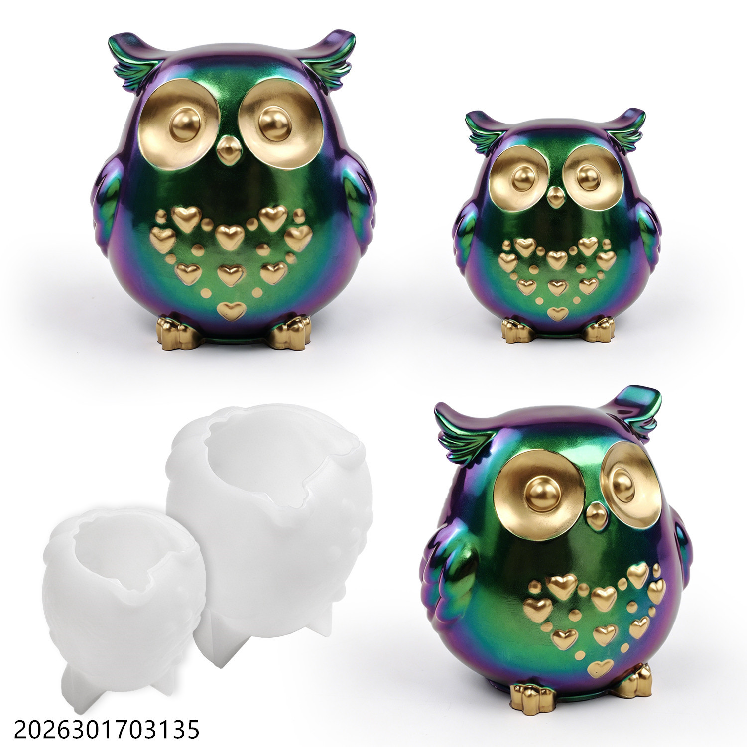 Soap Making Vendors - Molde de silicona de búho 3D