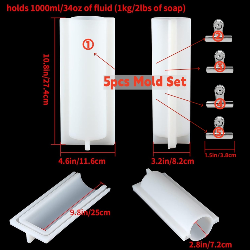 Molde de silicona grande para  - Soap Making At Home reseña y precio