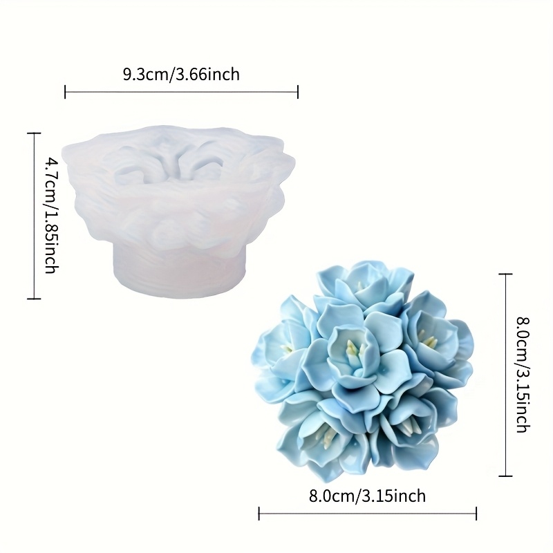 1 molde de silicona para velas - Soap Making Vendors reseña y precio