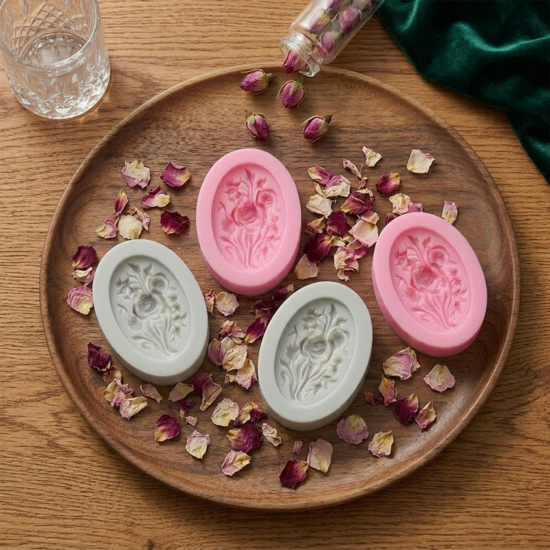 4 moldes de silicona con forma - Soap Making Vendors reseña y precio